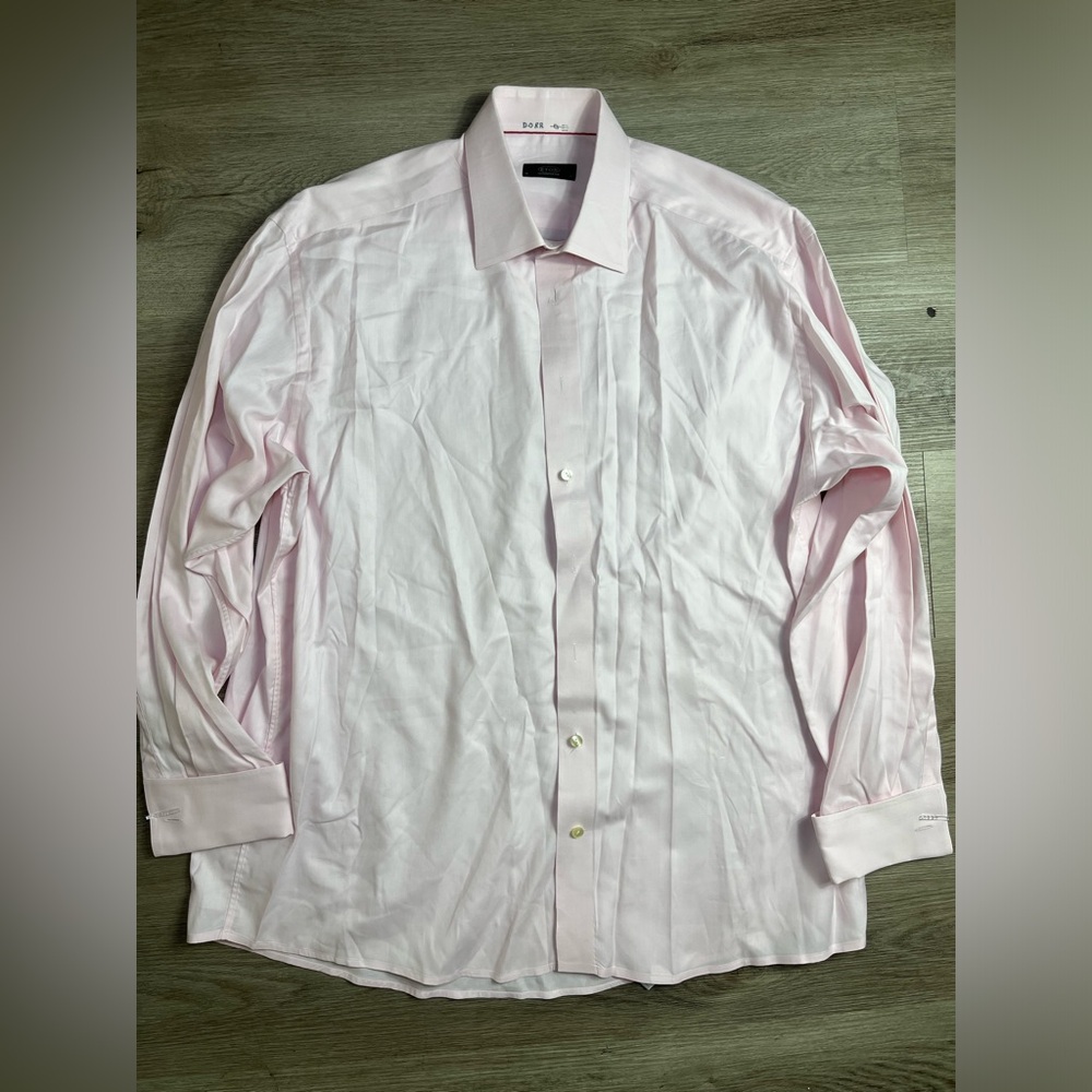 Men's‎ Eton Ganghester 1928  shirt Pink long sleeve shirt Size 46/18